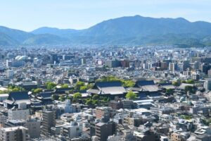 京都市内の街並み