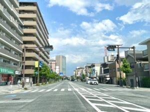長岡京市の街並み